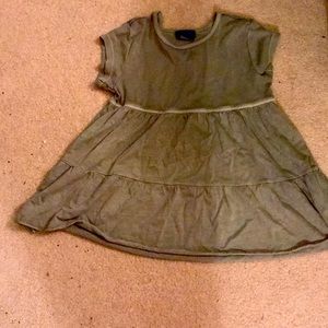 Rare! Naartjie gray-green short-sleeved shirt
